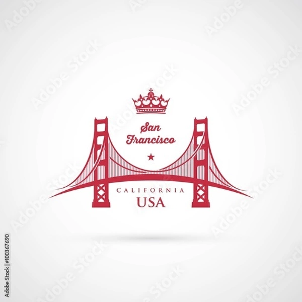 Fototapeta Symbol mostu San Francisco Golden Gate