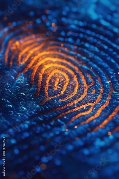 Obraz Abstract Blue and Orange Patterns