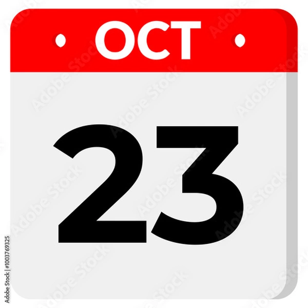 Obraz 23 Oct Date With Transparent Background