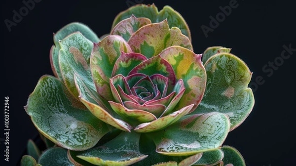 Fototapeta Aeonium Kiwi Aeonium haworthii Kiwi with variegated rosette pix SShukla