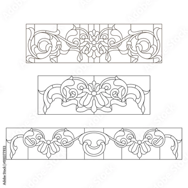 Fototapeta stained glass patterns