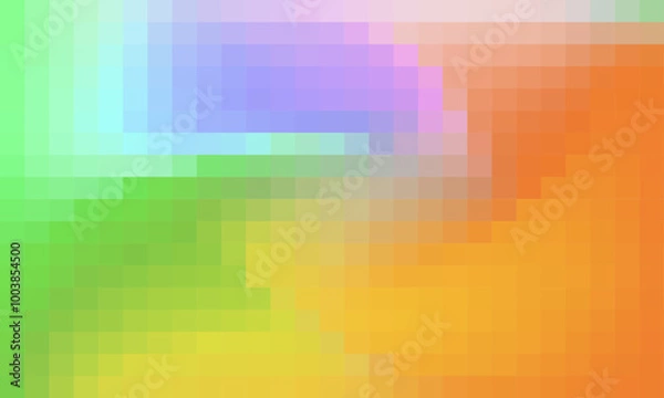 Fototapeta Vector abstract and colorful pixel background