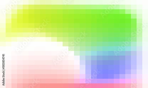 Fototapeta Vector abstract and colorful pixel background