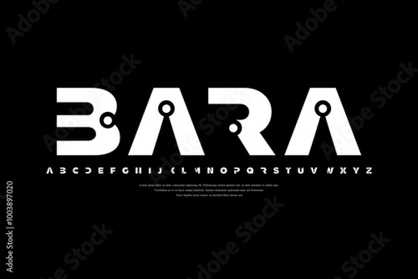 Fototapeta BARA Font