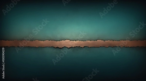 Fototapeta teal and rustic vintage grunge abstract textured with bright and glow, background for web banner, ads, post, presentation concept, template copy space	
