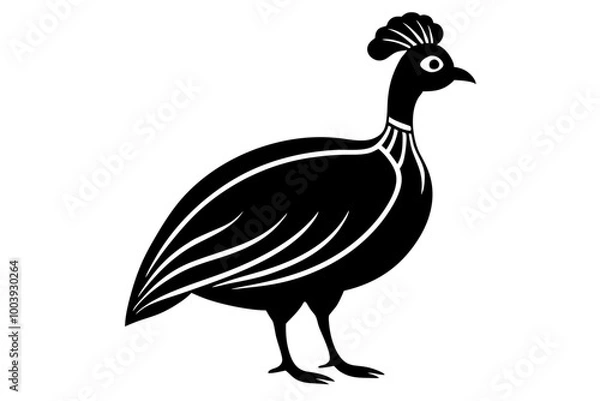 Fototapeta guinea fowl icon with Transparent Background - Versatile Clipart