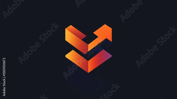 Fototapeta An innovative logo for a tech startup, featuring sleek lines and modern fonts.