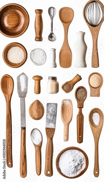 Fototapeta Baking Essentials Collection