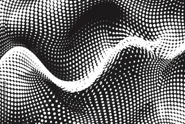 Obraz Abstract dotted wave pattern