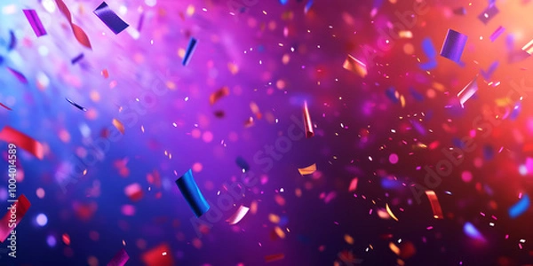 Obraz Colorful Confetti Explosion in Vibrant Hues