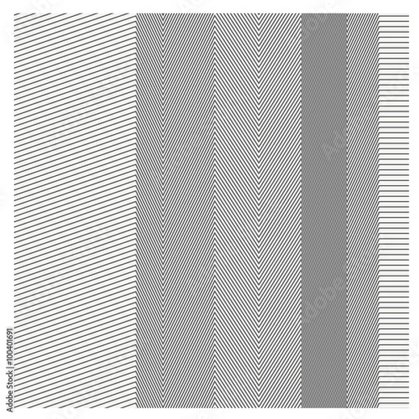 Obraz Vector Seamless pattern with dotted lines repeating texture Styl
