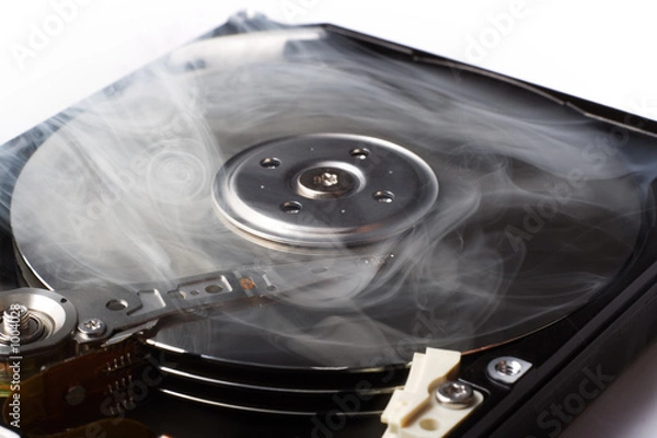 Fototapeta hard disk drive overheating