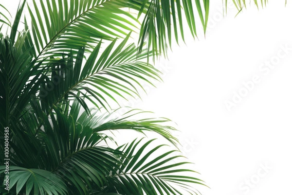 Fototapeta palm tree isolated on white background