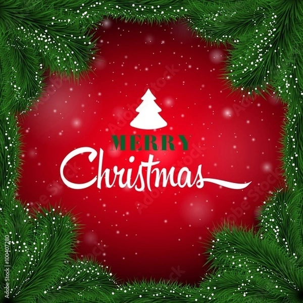 Obraz Merry christmas background