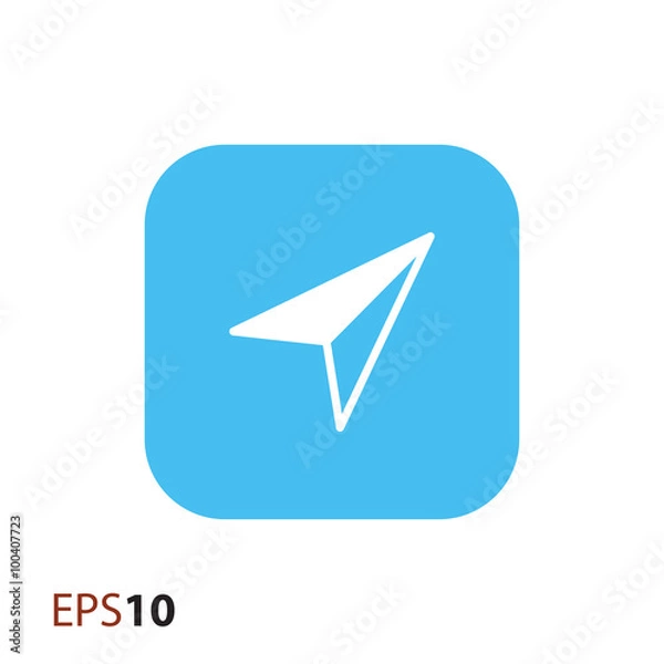 Fototapeta Send icon for web and mobile