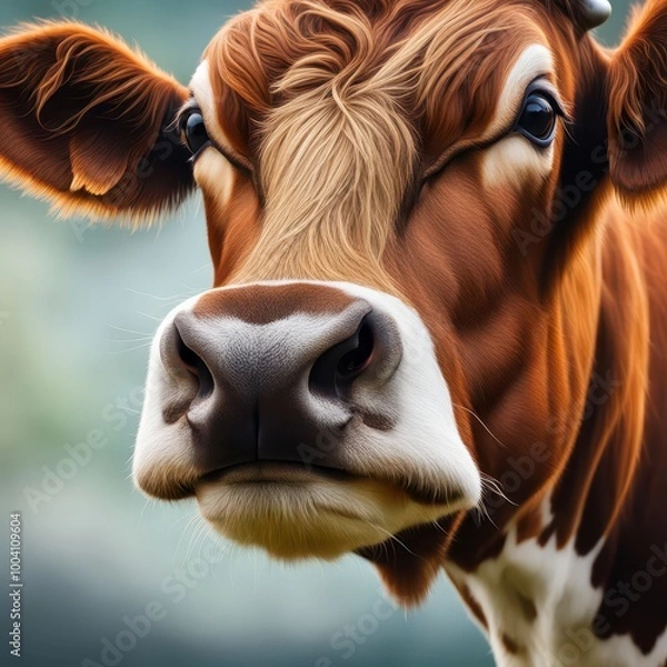 Obraz portrait of a cow