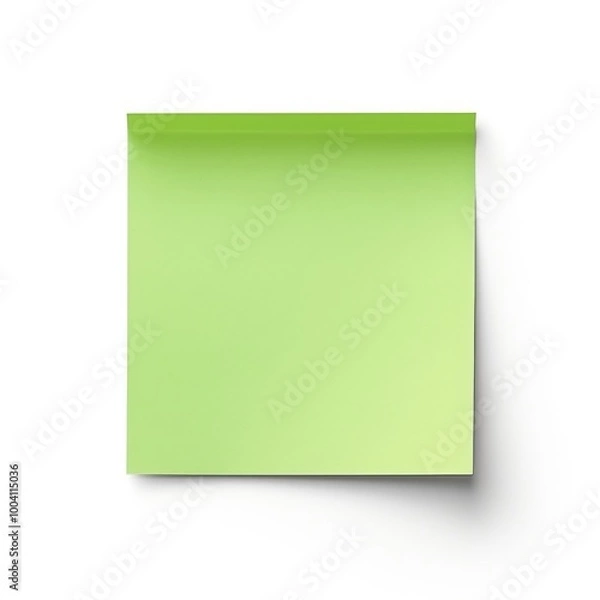 Fototapeta Green paper sticky note backgrounds simplicity rectangle.