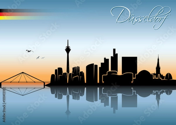 Fototapeta Dusseldorf skyline