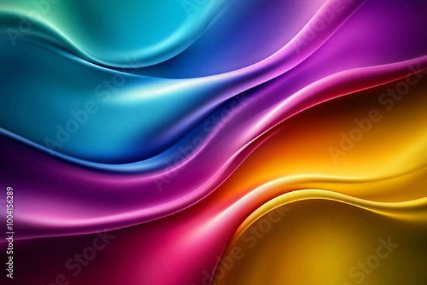 Fototapeta Abstract Colorful Wave Background for Design