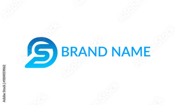 Fototapeta Creative S logo design template