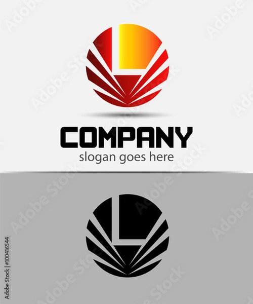 Obraz Letter L logo icon design template elements
