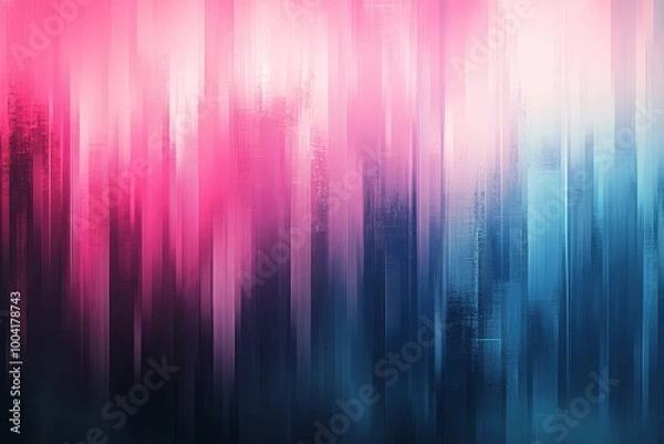 Fototapeta Glitchy futuristic backdrop in blue and mint, abstract shapes and patterns create a dynamic digital atmosphere, perfect for modern design.