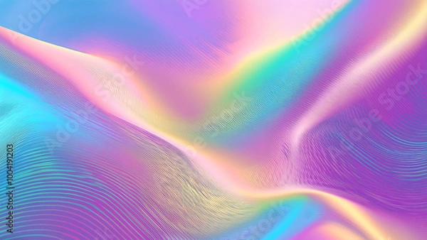 Obraz Iridescent holographic background