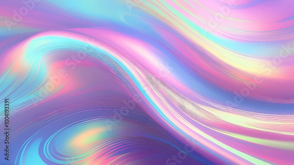 Obraz Iridescent holographic background