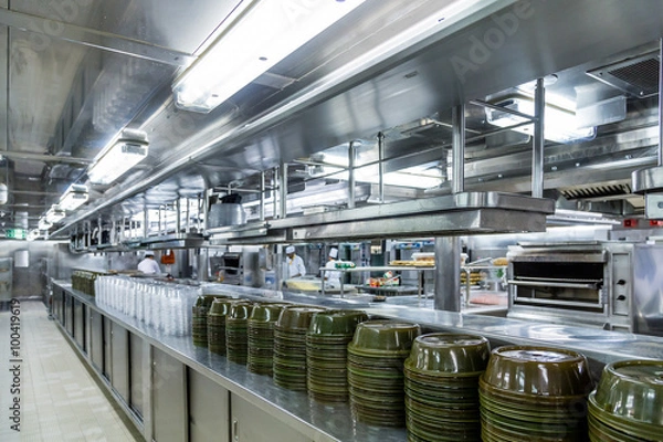 Obraz Serving Domes in Commercial Kitchen