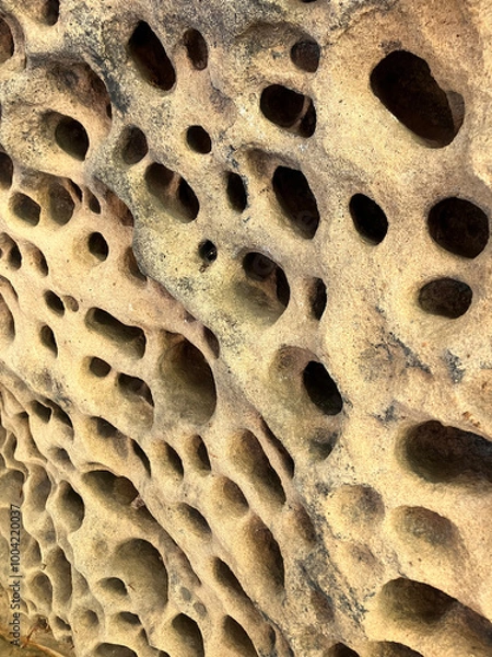 Obraz Sandstone rock along the cliffs.