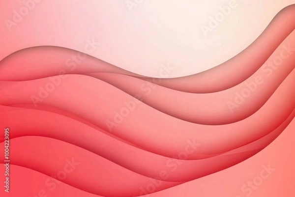 Obraz Soft Minimalist Red and Pink Gradient Background