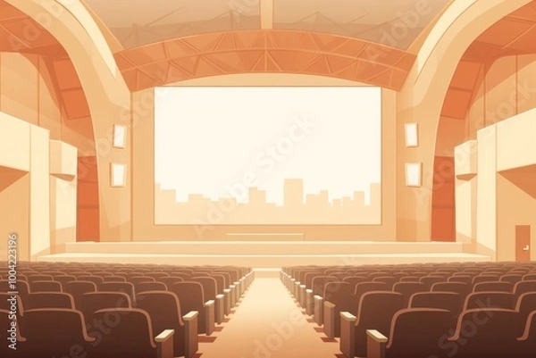 Obraz Auditorium cinema architecture building.