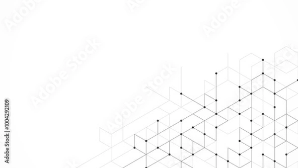 Obraz Creative idea of modern design with abstract geometric background. Minimalistic vector texture with linear pattern