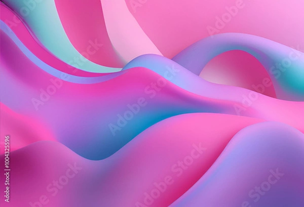 Fototapeta Elegant Pastel Waves Background