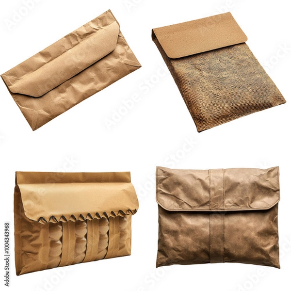 Fototapeta Eco-Friendly Matte Bubble Mailer Made from Recyclable Materials