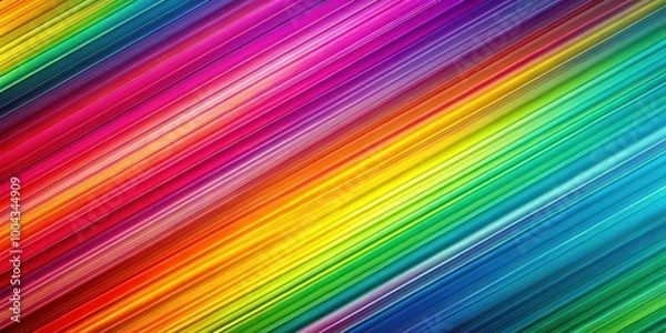 Fototapeta Vibrant contemporary backdrop with dynamic colorful diagonal lines in abstract pattern