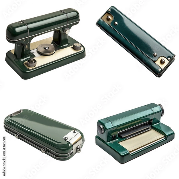 Fototapeta Vintage Chrome Envelope Sealer Tool with Retro Design