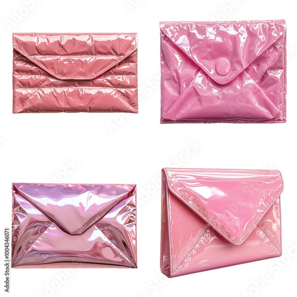 Obraz Vibrant Pink Bubble Mailer for Gift Packaging Concept