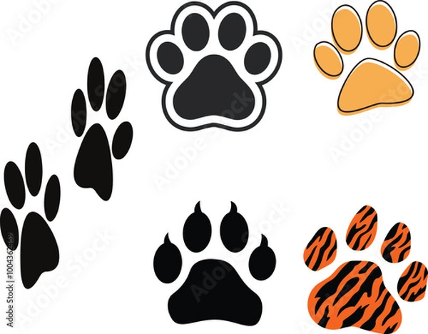 Obraz paw print icon