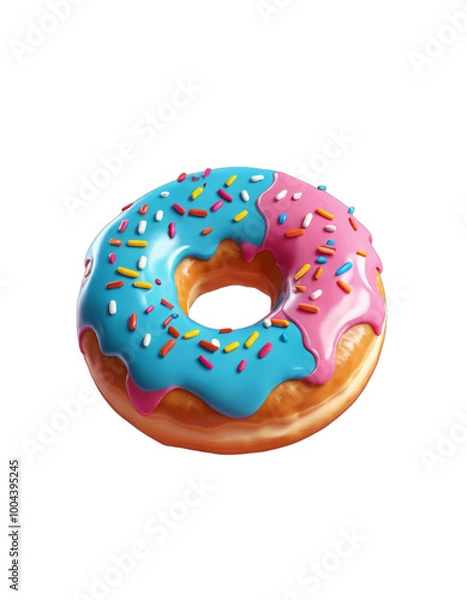 Obraz donut isolated on transparent background