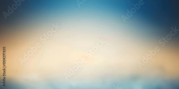 Fototapeta Blurred Blue Beige Gradient Background