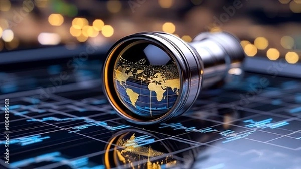 Obraz Economic Forecasting Insights Through a Telescope