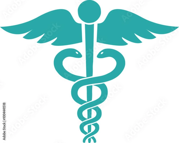 Obraz caduceus medical icon