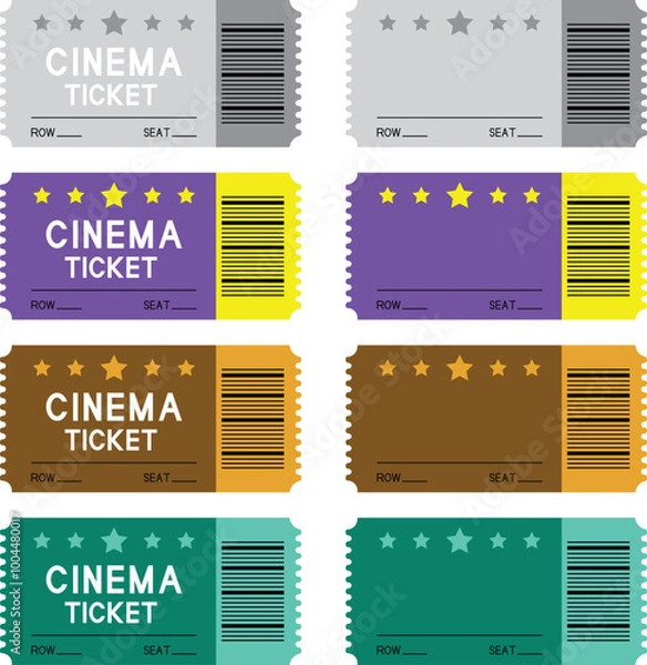 Obraz A Collection of Cinema Tickets