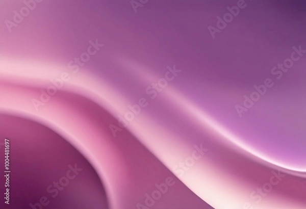 Fototapeta Wallpaper with blurred abstract shapes, waves, light and shadow, pink tint
