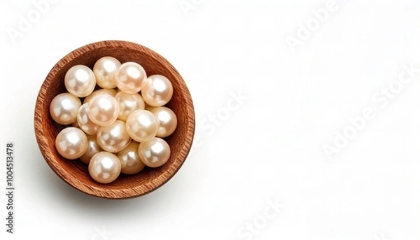 Fototapeta pearl is a hard, glistening object produced within the soft tissue specifically the mantle of a living shelled mollusk or another animal, composed of calcium carbonate and can be various colors