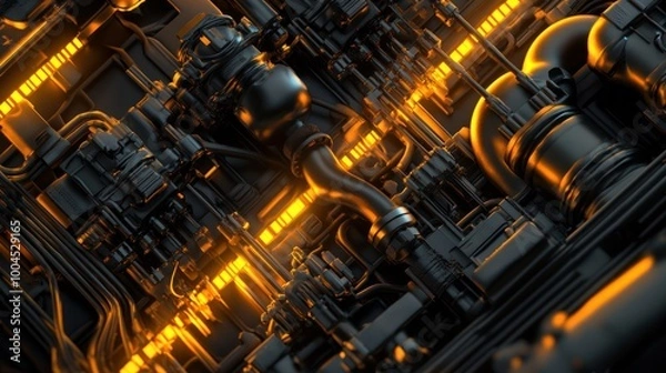 Fototapeta Futuristic Machine Abstract