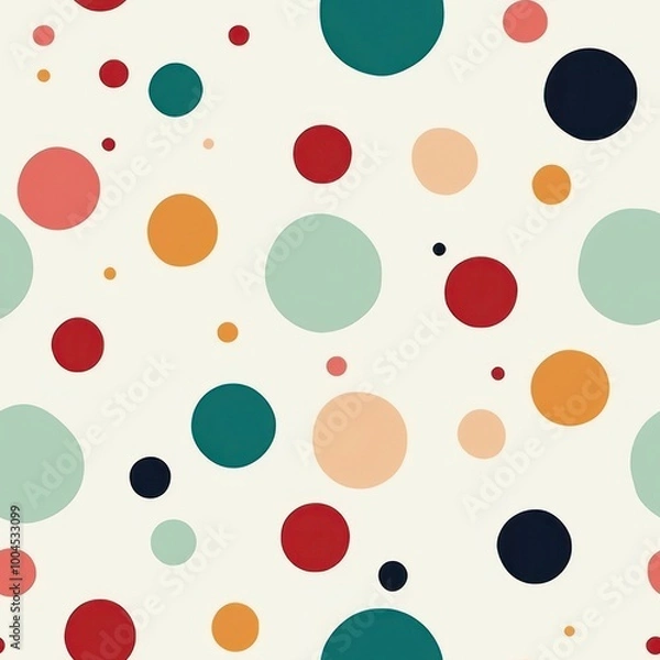 Fototapeta Polka dot pattern backgrounds abstract.