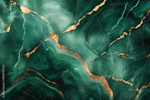 Fototapeta Luxurious abstract fluid art painting in alcohol ink technique,with colorful mix of paints. Imitation marble stone cut, luminous gold veins. Soft and dreamy design.