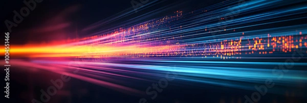 Fototapeta Digital background for tech, AI, data, audio, graphics, and more